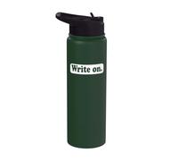 Writers Writing Write On Stainless Steel Insulated Water Bottle