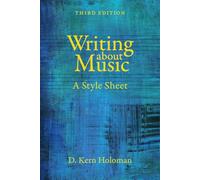 Writing about Music: A Style Sheet