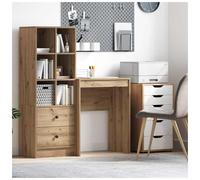 Writing desk Artisan oak 60x40x76 cm Engineered wood compact home office modern