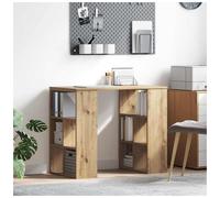 Desk with Shelf with Storage Engineered Wood Modern Writing Home Office vidaXL