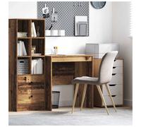 Writing desk compact engineered wood Old wood 70x50x76 cm space-saving studyUK