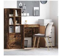 vidaXL Desk Smoked Oak 60 x 50 x 76 cm, Brown