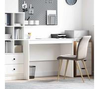 Writing Desk Compact White 100x50x76cm Engineered Wood Minimalist Study Table HD
