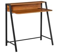 Writing Desk Computer Table Home Office PC Laptop Workstation Storage Shelf Walnut