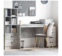 Writing desk Concrete grey 90 x 50 x 76 cm Engineered wood Compact Home Study XL