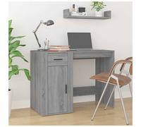 Writing Desk Grey Sonoma 100x49x75 cm Engineered Wood Drawer Modern for Home Eco