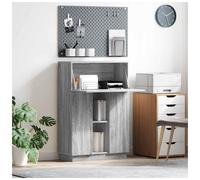 vidaXL Desk Grey Sonoma Engineered Wood 71.5 x 31.5 x 106.5 cm, Grey