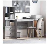 Writing Desk Grey Sonoma 80x50x76cm Engineered Wood Compact Office Table Minimal