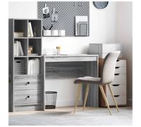Writing Desk Grey Sonoma 90x40x76cm Engineered Wood Compact Home Workstation