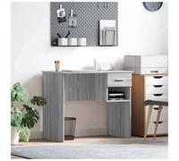Desk with Drawer with Shelf with Storage Engineered Wood Modern Writing vidaXL