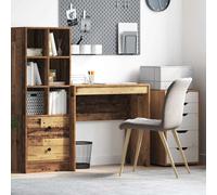Writing Desk Old Wood 80x40x76cm Engineered Wood Compact Minimal Office forHome