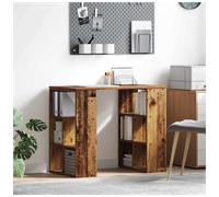 Writing Desk Old Wood 90x50x75cm Engineered Wood Shelves Modern Minimalist Home