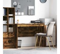 vidaXL Desk Smoked Oak 100 x 50 x 76 cm, Brown