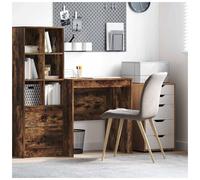 Writing Desk Smoked Oak 70x50x76cm Engineered Wood Compact Modern Home Office UK
