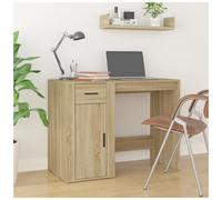 Writing Desk Sonoma Oak 100x49x75cm Engineered Wood with Drawers Modern Minimal