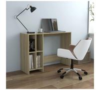 Writing Desk Sonoma Oak 102.5x35x75cm Engineered Wood Compact 2-Shelf for Office