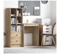 Writing Desk Sonoma Oak 60x40x76cm Engineered Wood Compact Minimal Office Home.