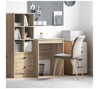Writing Desk Sonoma Oak 60x50x76cm Engineered Wood Compact Home Offices Minimal