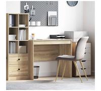 Writing Desk Sonoma Oak 90 x 50 x 76 cm Engineered Wood Compact Home Office Pro