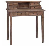 Writing Desk with Drawers Secretary Computer Desk Solid Reclaimed Wood vidaXL