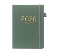 Writing Diary, 2026 Diary 144 Sheets, A5 Calendar Hardcover Notebook for Study Work Travel Meetings Graduation