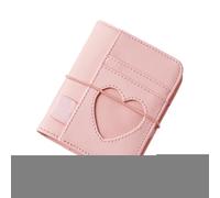 Writing Folio - Hundred Loose Sheets, Five Point, Sixteen by Four Dots, Thirteen Inches, Cover with Heart Shaped Emblem, Faux Leather Memorandum | Lady Notation