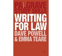 Writing for Law: 21 (Macmillan Study Skills)