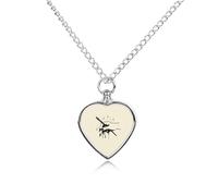 Writing Hand Ink Drip Pet Urns Necklace Jewelry Printed Heart Pendant Cremation Ashes Necklaces Keepsake with Funnel Kit