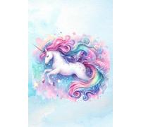 Writing Journal For Girls.: Summer Notebook With A Unicorn For Learning To Write.