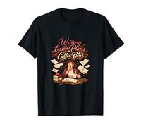Writing Lesson Plans in Coffee Blur Teacher Graphic T-Shirt