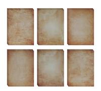 Writing Letter Papers 96 Sheets/ 6 Styles, DIN A4 Vintage Design Craft Certificate Document Papers, Vintage Printer Parchment Paper Old for Writing Printing DIY (Vintage-G)