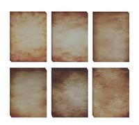 Writing Letter Papers 96 Sheets/ 6 Styles, DIN A4 Vintage Design Craft Certificate Document Papers, Vintage Printer Parchment Paper Old for Writing Printing DIY (Vintage-I)