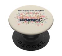 Writing My Own Chapters Book Feminist Women Cute PopSockets Adhesive PopGrip