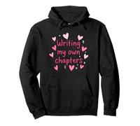Writing My Own Chapters Pink Quote Girly Feminist Pullover Hoodie