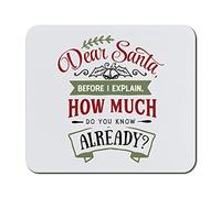 Writing Pad Dear Santa Before I Explain Mistletoe Bells Mouse Pad Home