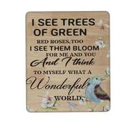Writing Pad I See Trees of Green Red Roses Too I See Them Bloom Mouse Pad