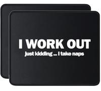 Writing Pad I Work Out Just Kidding I Take Naps Mouse Pad Travel 25x30CM