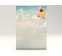 Writing Paper Balloons Paper DIN A4 50 Sheets 90 g/m² Clouds Sky Freedom