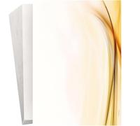 Writing Paper DIN A4 "Ambiance" - Elegant Light Lines in Gold Look - 100 Sheets 90 g Writing Paper for Invitations, Letters & Business Mail