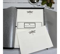 Writing Paper Gift Set with Dragonfly Design from Wagtail Designs in a Lovely Black Box with Ribbon (18)