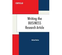 Writing the Business Research Article (Corpuslab)