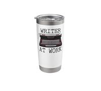 Writing Typewriter Novel Writer & Published Author Writer At Stainless Steel Insulated Tumbler