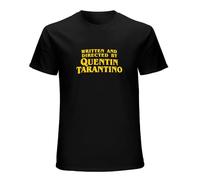 Written and Directed by Quentin Tarantino T-Shirt, Cotton Tee Black