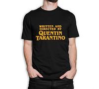 Written and Directed by Quentin Tarantino T-Shirt, Premium Cotton Tee - Black - S