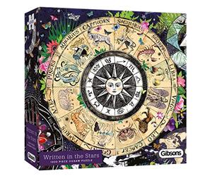 Written in the Stars | 1000 Piece Jigsaw Puzzle | Zodiac Astrology Puzzle | Sustainable Jigsaw Puzzle for Adults | Premium 100% Recycled Board | Great Gift for Adults | Gibsons Games