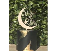 Written In The Stars Cake Topper,Acrylic Wedding Party Decors, Bridal Shower Cake Decorations, Engagement Party Supplies