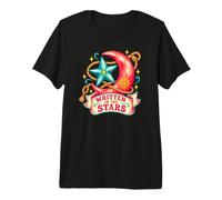 Written in the Stars Moon Star Cosmic Cowgirl Lasso Design Premium T-Shirt
