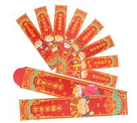 WRITWAA 1 Box Dragon Year Lottery Packet Red Envelopes with Auspicious Chinese Characters and Dragon Patterns Festival Lucky Money Pouches for Lunar Year Bright Color Party Red Packets for