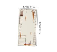 WRITWAA 1 Box Paper Note Sticker Pad Self-Stick Memo Pads with Basic Frame Design Practical Creative Post Notes for Students Home and Office Organization Gentle Paper Material for
