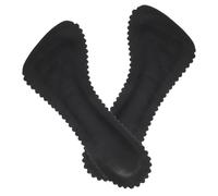 WRITWAA 1 Pair Black Leather Anti-Slip High Heel Inserts for Women, Breathable Sweat-Absorbing Cushion Pads, Self-Adhesive 3/4 Length Insoles for Summer Shoes